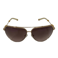 Óculos Chrome Hearts Aviador Dourado 11/130