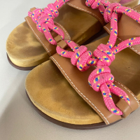 Papete Alexandre Birman Couro Caramelo - Corda Rosa-36