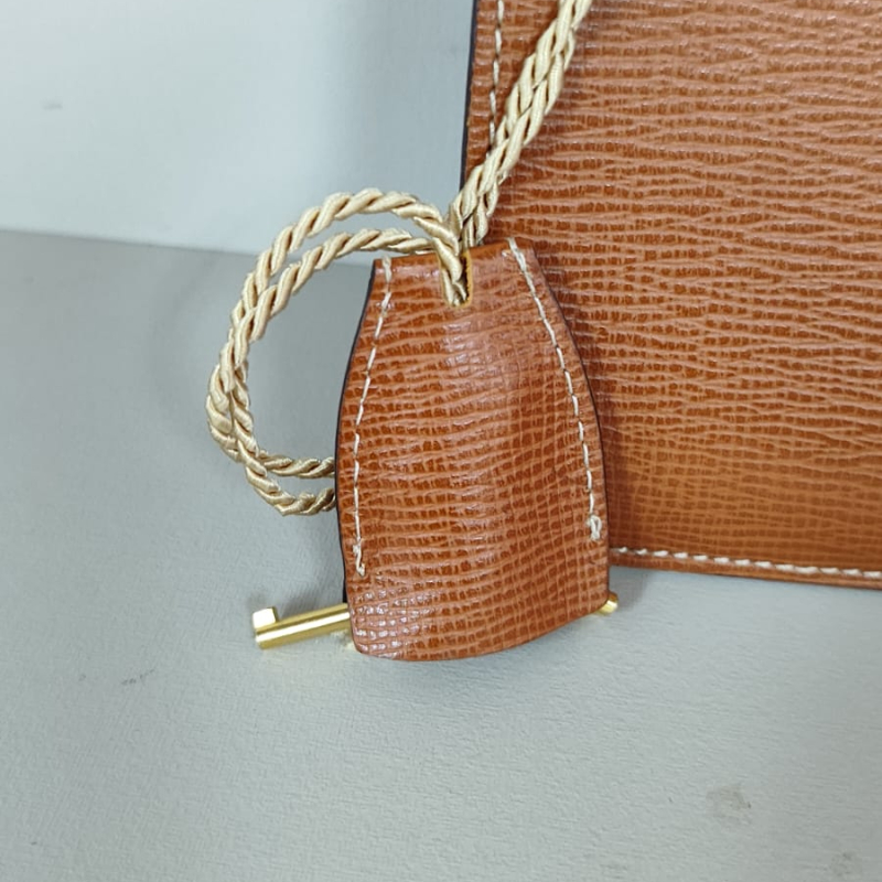 Pasta Loewe Vintage Couro Caramelo