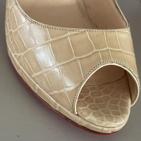 Peep Toe Christian Louboutin Couro 36