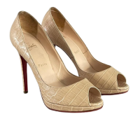 Peep Toe Christian Louboutin Couro 36