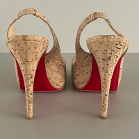 Peep Toe Christian Louboutin de Cortiça - 37