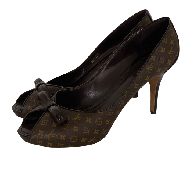 Peep Toe louis Vuitton Monograma 