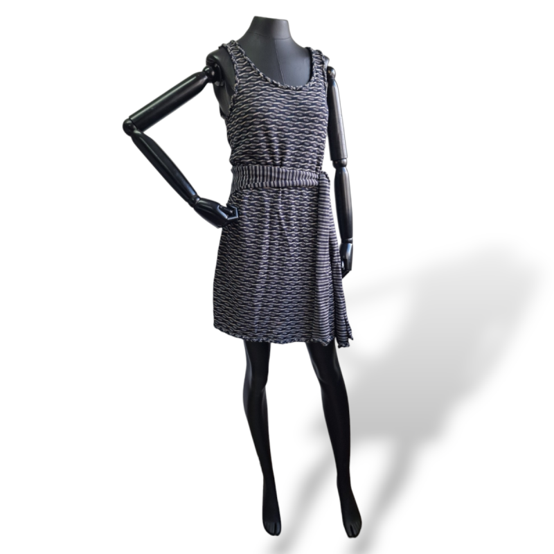 Vestido Chanel Malha Listrado - 38