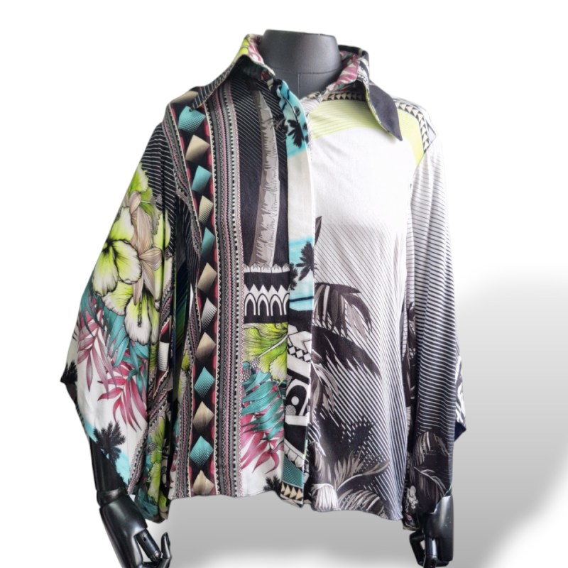 Camisa Adriana Barra Colorida-P