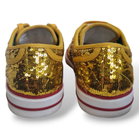 Tênis Gucci Lantejoula Dourado-38