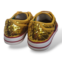 Tênis Gucci Lantejoula Dourado-38