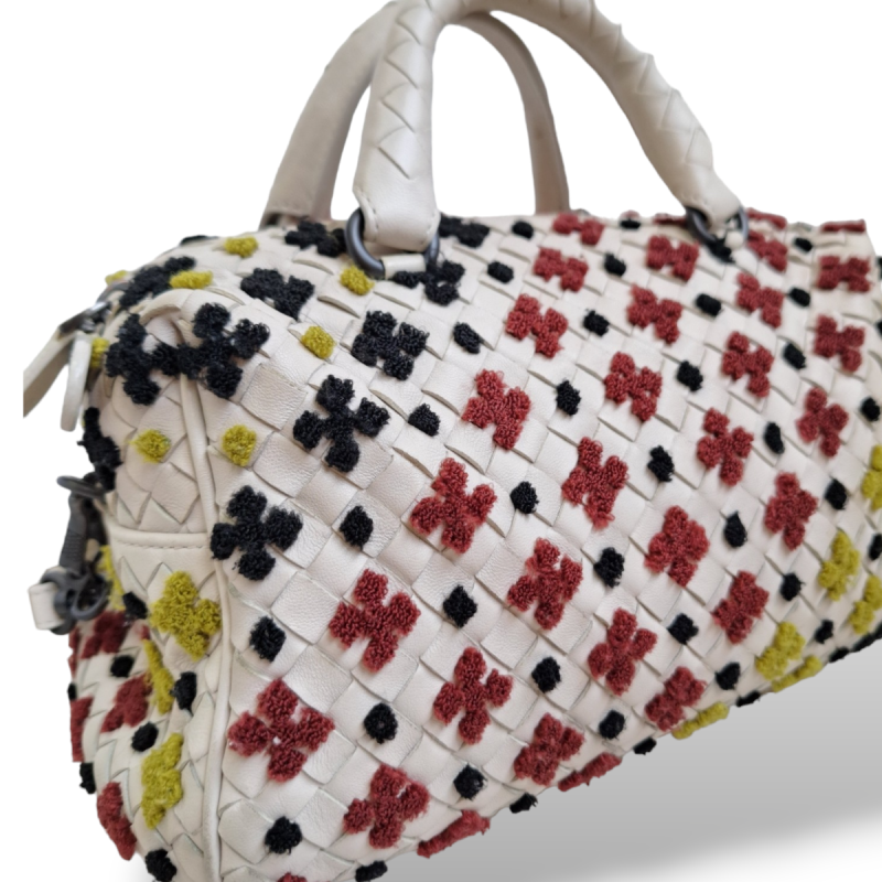 Bolsa Bottega Veneta In Mist Convertible Boston Intrecciato Bolsa Bottega Veneta In Mist Convertible Boston Intrecciato