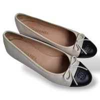 Sapatilha Chanel CC Cap Toe Off White-37