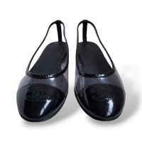 Sapatilha Chanel CC Cap Toe PVC - 33