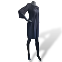  Vestido Calvin Klein Preto Manga Longa-36
