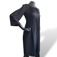  Vestido Calvin Klein Preto Manga Longa-36