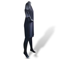  Vestido Calvin Klein Preto Manga Longa-36