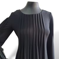  Vestido Calvin Klein Preto Manga Longa-36