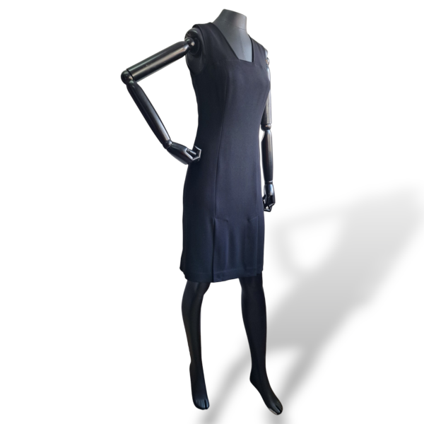 Vestido Calvin Klein Preto Decore Quadrado-36