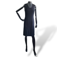 Vestido Calvin Klein Preto Decore Quadrado-36