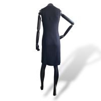 Vestido Calvin Klein Preto Decore Quadrado-36