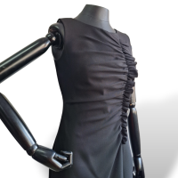 Vestido Calvin Klein Preto com Plissado-36