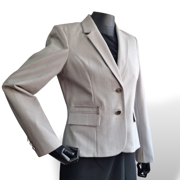 Blazer Calvin Klein Xadrez Cinza-40