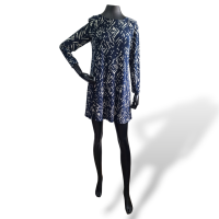 Vestido Ralph Lauren Azul Listrado-36