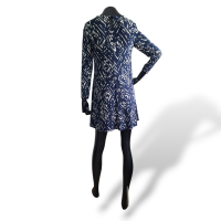 Vestido Ralph Lauren Azul Listrado-36