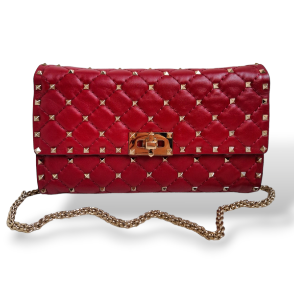 Bolsa Valentino Rockstud Spike Vermelha
