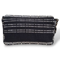 Bolsa Chanel Tweed Preta e Branca