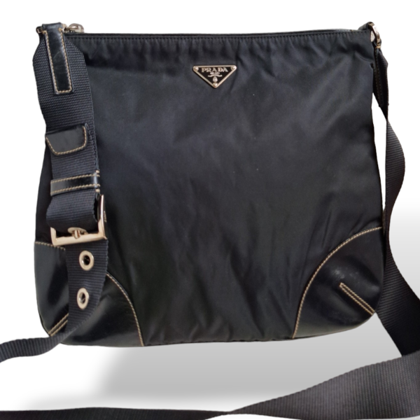 Bolsa Prada Messenger Nylon preta