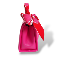 Bolsa Valentino Mini One Stud Pink com Twilly