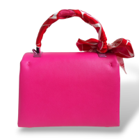 Bolsa Valentino Mini One Stud Pink com Twilly