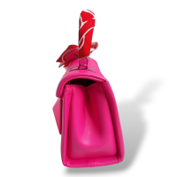 Bolsa Valentino Mini One Stud Pink com Twilly