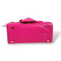 Bolsa Valentino Mini One Stud Pink com Twilly