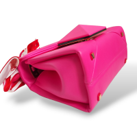 Bolsa Valentino Mini One Stud Pink com Twilly
