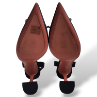 Slingback Amina Muaddi Rosie Cetim Preto-39