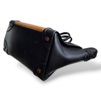 Bolsa Celine Luggage Média Bege e Preta 