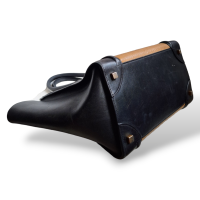 Bolsa Celine Luggage Média Bege e Preta 