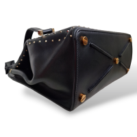 Bolsa Tote Valentino Joylock Handle Studs Preta