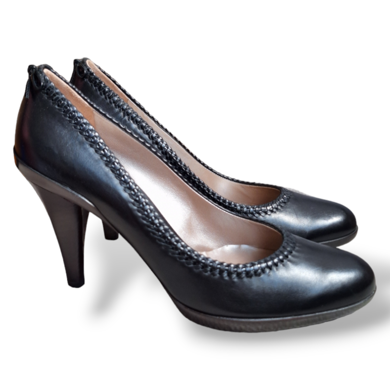 Scarpin Salvatore Ferragamo Preto com laço-36 Scarpin Salvatore Ferragamo Preto com laço-36
