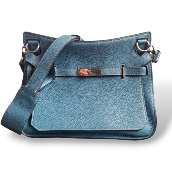 Bolsa Hermès Jypsiere 28 Clemence Azul