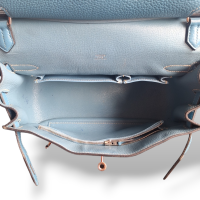 Bolsa Hermès Jypsiere 28 Clemence Azul
