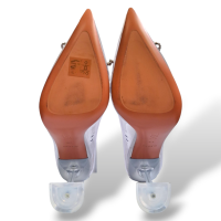 Scarpin Amina Muaddi Rosie PVC Transparente