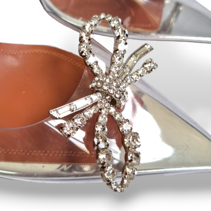 Slingback Amina Muaddi Rosie PVC Transparente-38