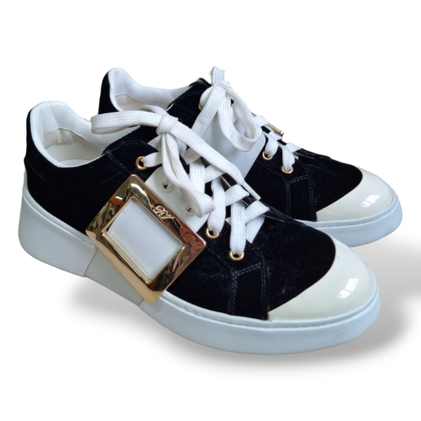 Tênis Roger Vivier Viv' Skate P&B - 37 Tênis Roger Vivier Viv' Skate P&B - 37