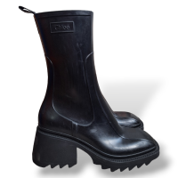 Bota Chloè Ankle Boot Slip On Preta - 36