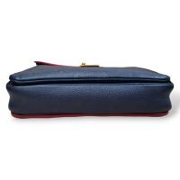 Bolsa Louis Vuitton Métis Azul Marinho com Debrum Vermelho 