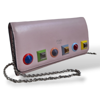 Wallet on Chain Fendi Continentale Rosa 