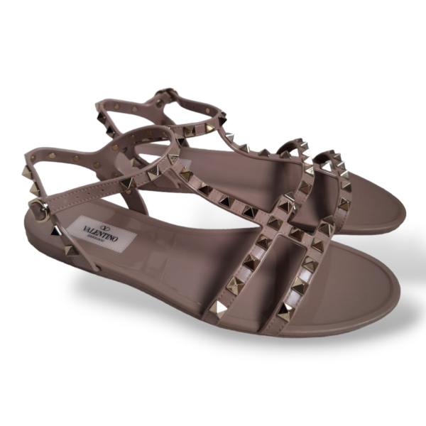 Sandália Valentino Summer Rockstud Bege