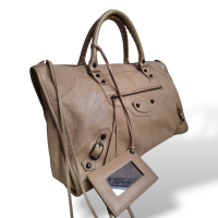 Bolsa Balenciaga Motorcycle City Bege