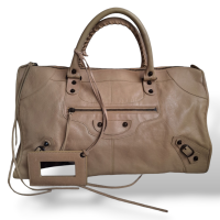 Bolsa Balenciaga Motorcycle City Bege