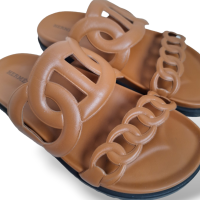 Sandália Hermès Extra em Nappa Natural